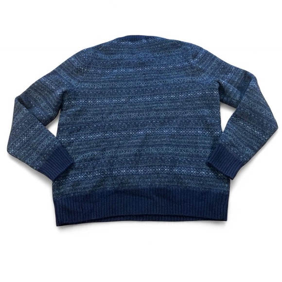 Polo Ralph Lauren Men’s Wool Cashmere Blue Fair Isle Sweater Size Large - Picture 6 of 6